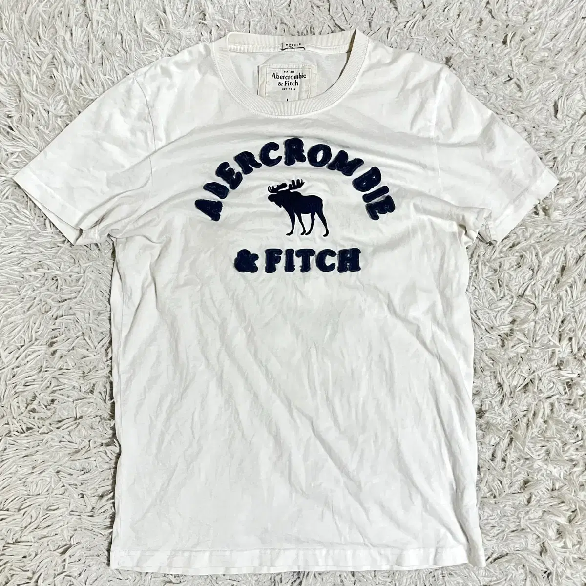 Vintage Y2K Abercrombie White Grunge Overfit Vahn Tee