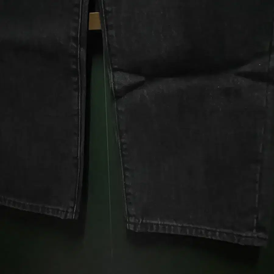 비슬로우 MIDDLE ZIPPER DENIM BLACK 30