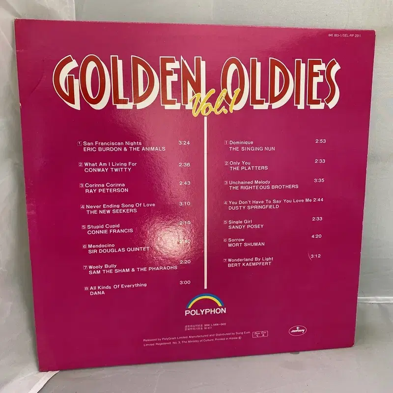 GOLDEN OLDIES   LP / AA3879