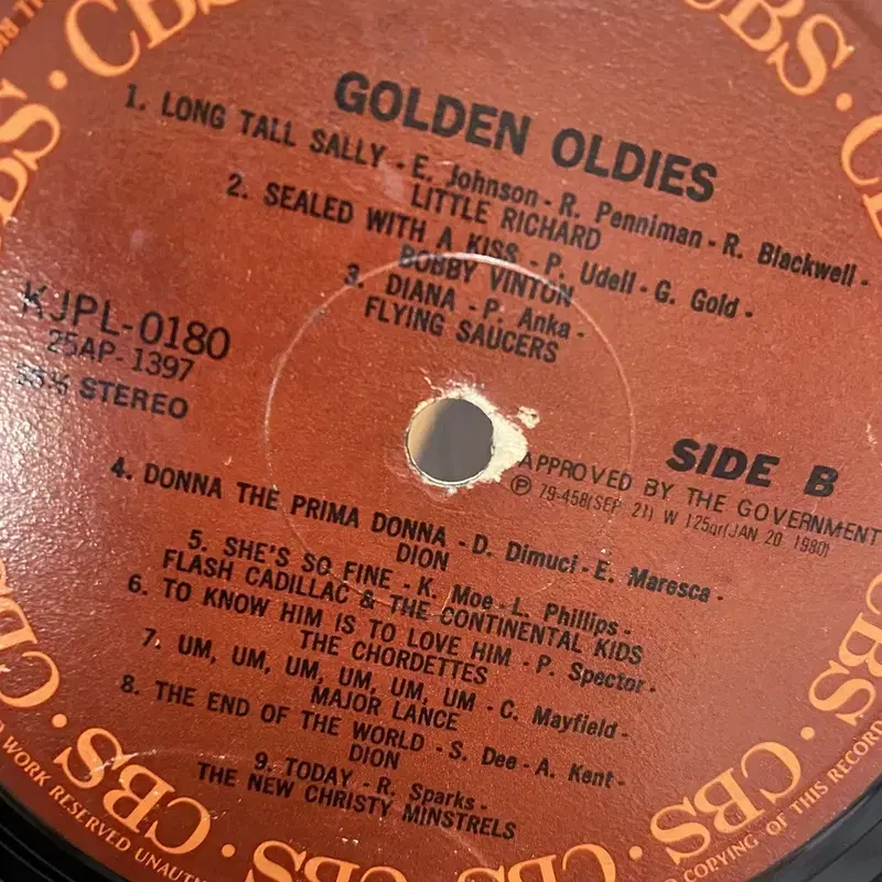 GOLDEN OLDIES LP / AA3880