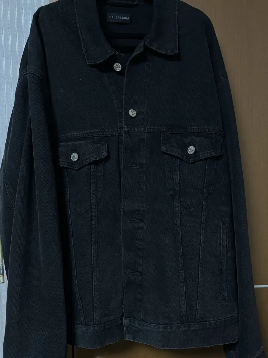 [M] Balenciaga BB Spray Denim Jacket