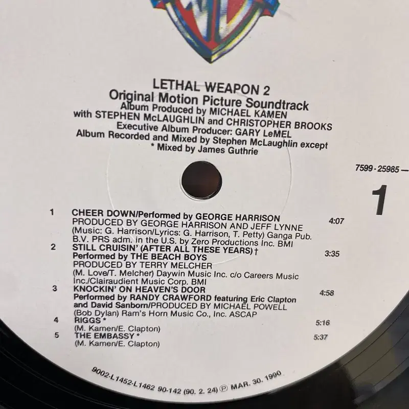 LETHAL WEAPON LP / AA3929