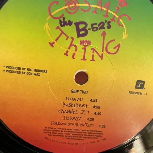 B52S COSMIC THING LP / AA3949