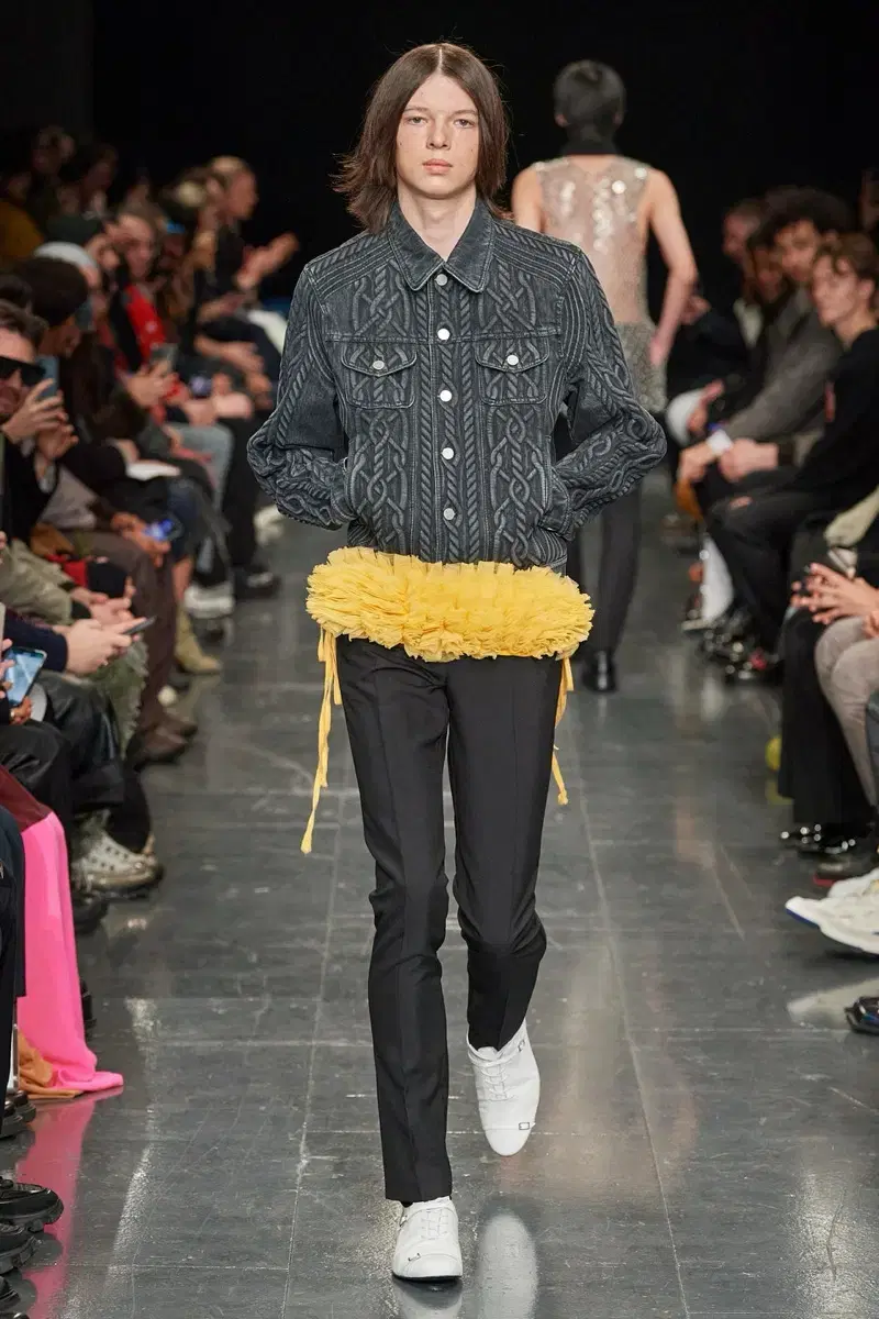 Stefan Cook 22AW Runway Version Cable Denim Jacket M