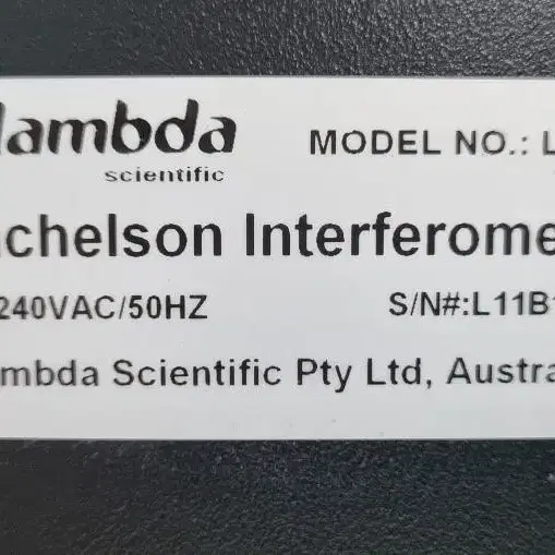 Lambda LEOI-20 Interferometer 간섭계.