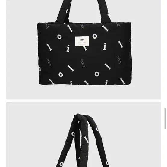 일리오 패딩 토트백 블랙 Clotty Bag(Padding totebag