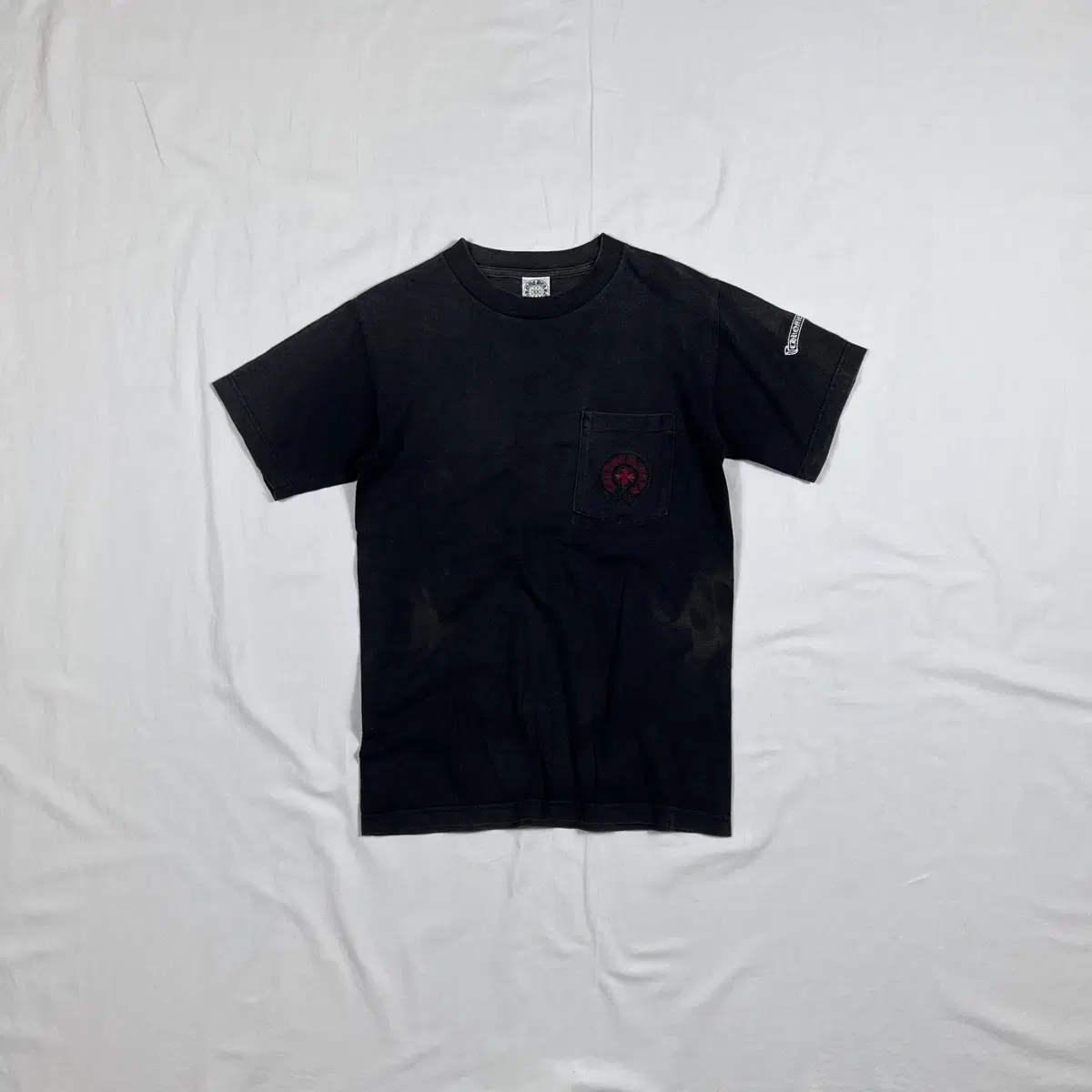 90s Chrome Hearts Embroidered Logo Pocket Vahn Tee