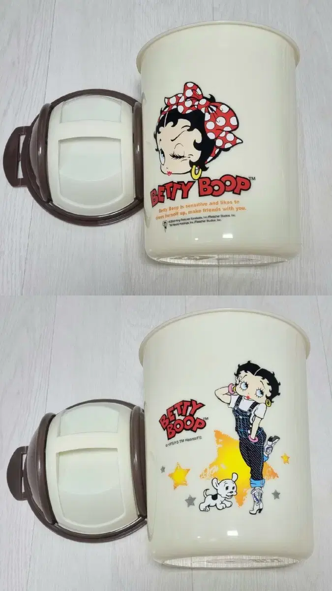 (급전할인) 고전 빈티지 베티붑 betty boop 휴지통 쓰레기통