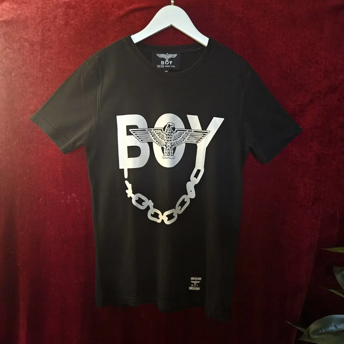 Boylondon Snake Chain Eagle Short Sleeve T-Shirt size S