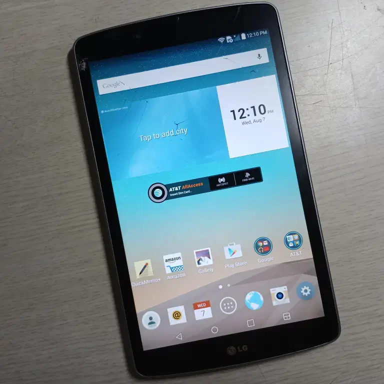 LG G Pad F8.0 LG-V495 8인치 태블릿 액정에 실금