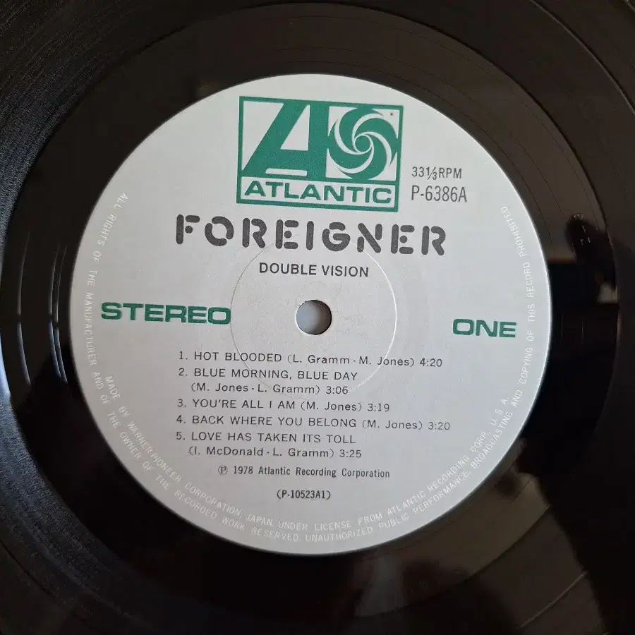 수입반/Foreigner - Double Vision LP