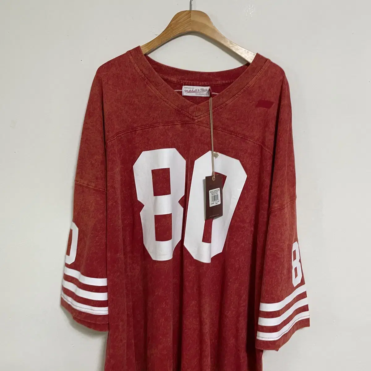 C384 (새상품) 미첼앤네스 NFL 럭비 반팔 4XL