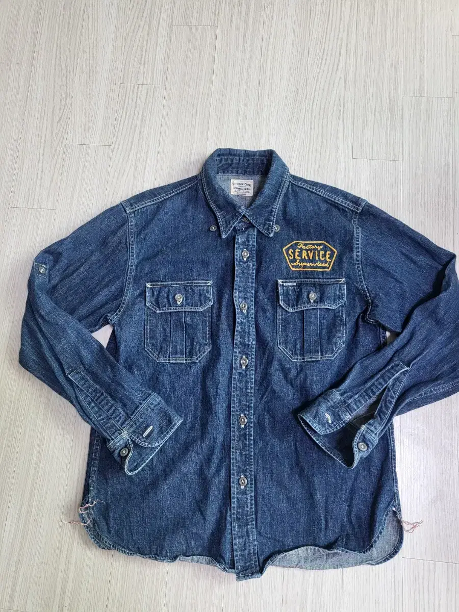 Farrow's Denim Shirt Size 16 1/2