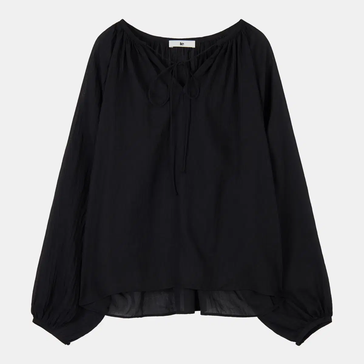 Le 르 블라우스 drawstring shirring blouse