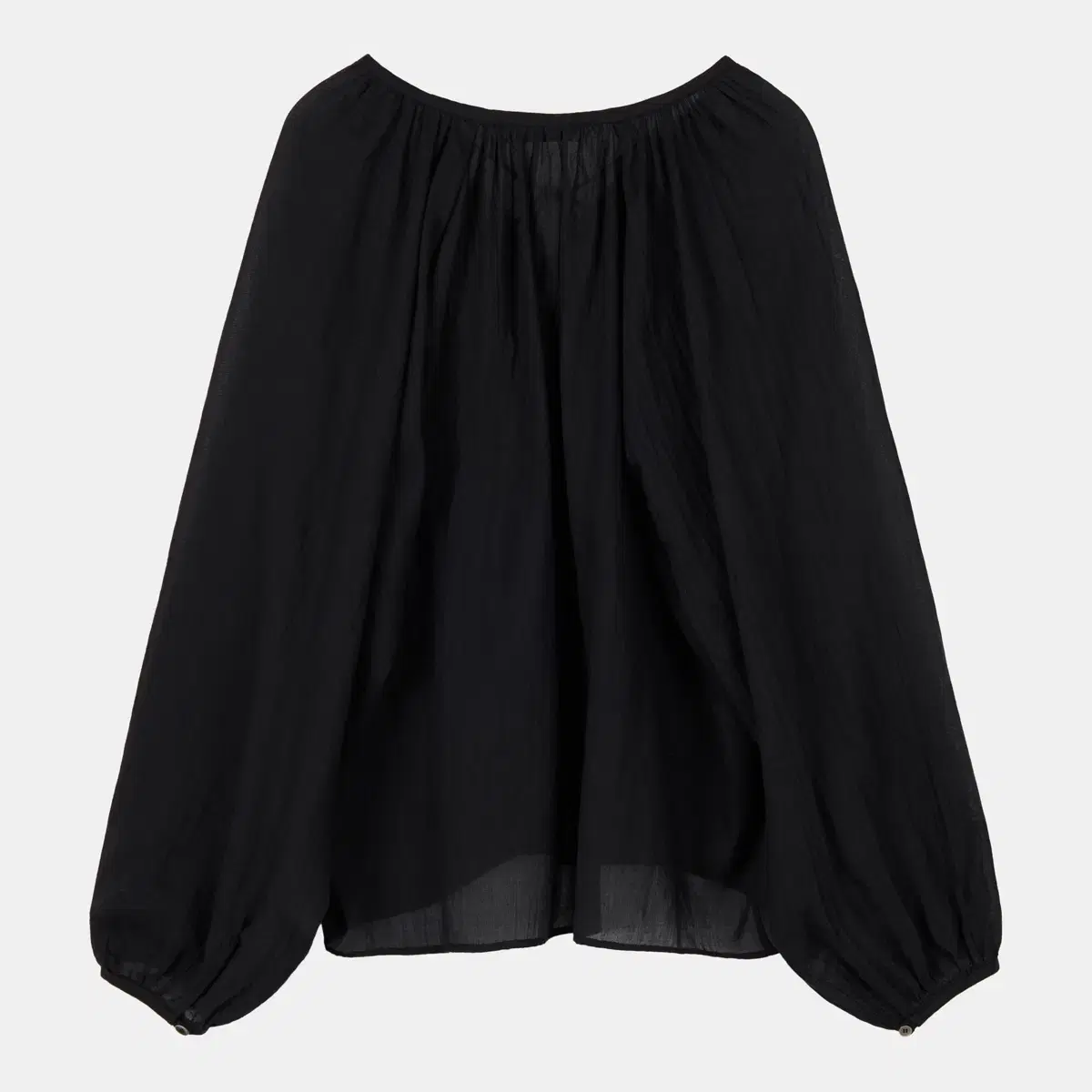 Le 르 블라우스 drawstring shirring blouse