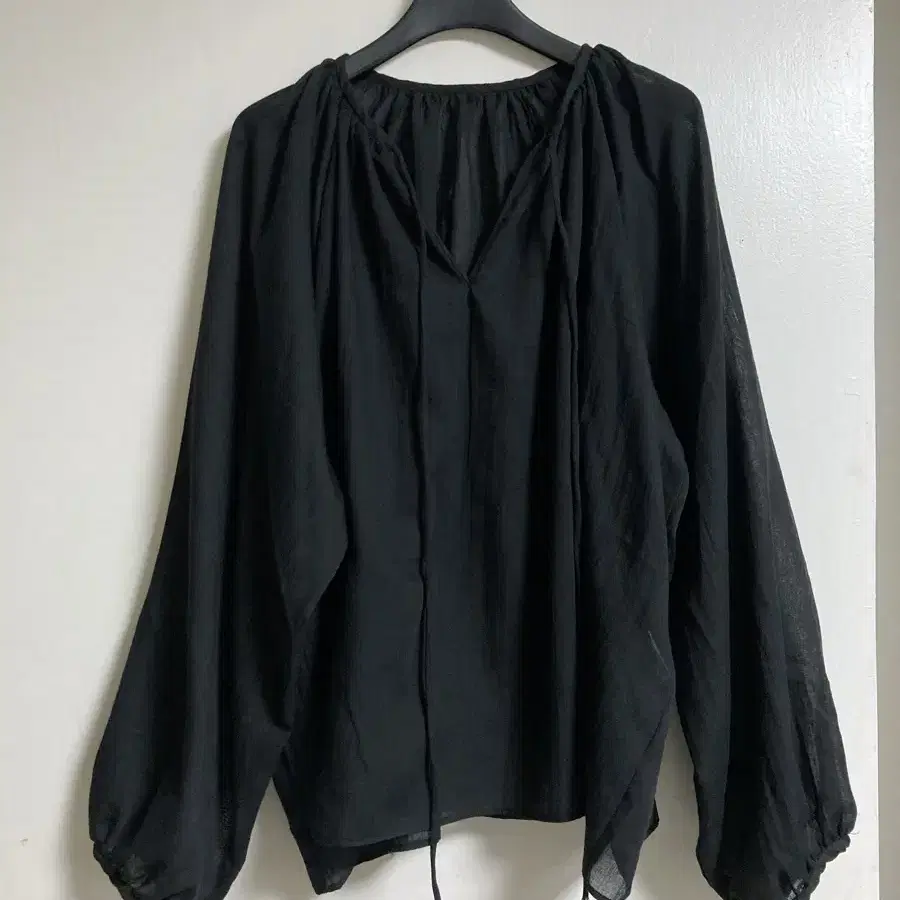 Le 르 블라우스 drawstring shirring blouse