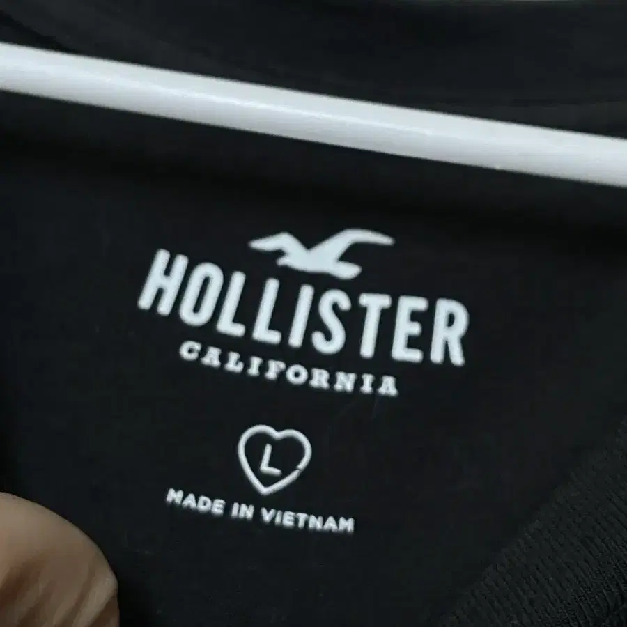 Hollister 차콜 면 반팔