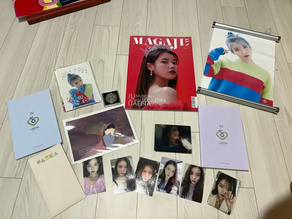 IU merchandise in bulk (11th anniversary fanmeeting including reverse Jo Gong photocard)