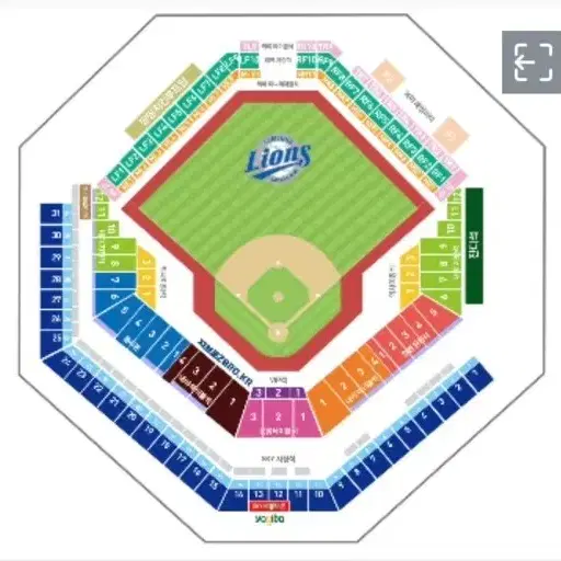[정가양도]8/8 삼성라이온즈파크 3루 익사이팅 3E-2구역 6열 3연석