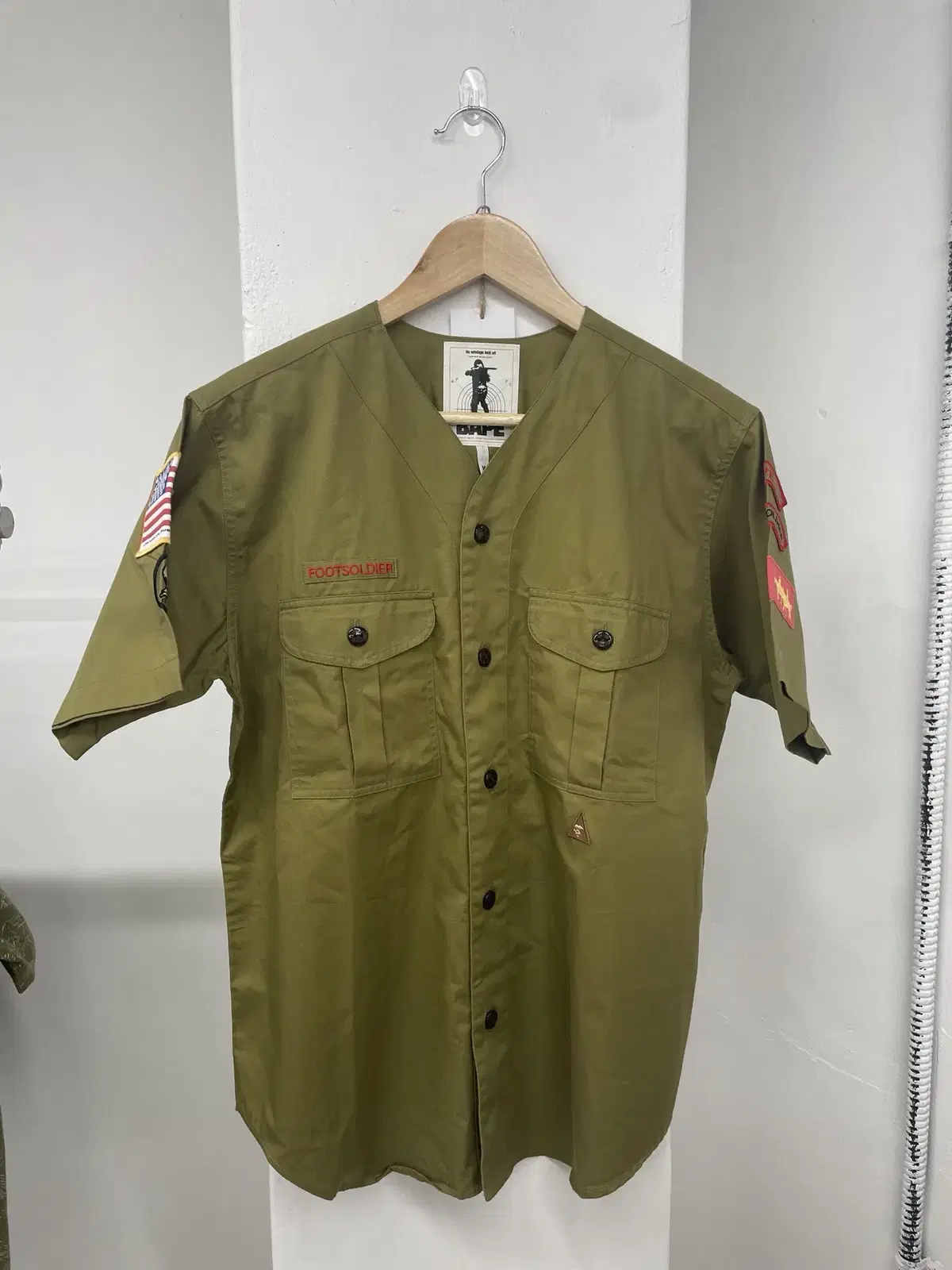 90s Vape Military Short Sleeve Shirt