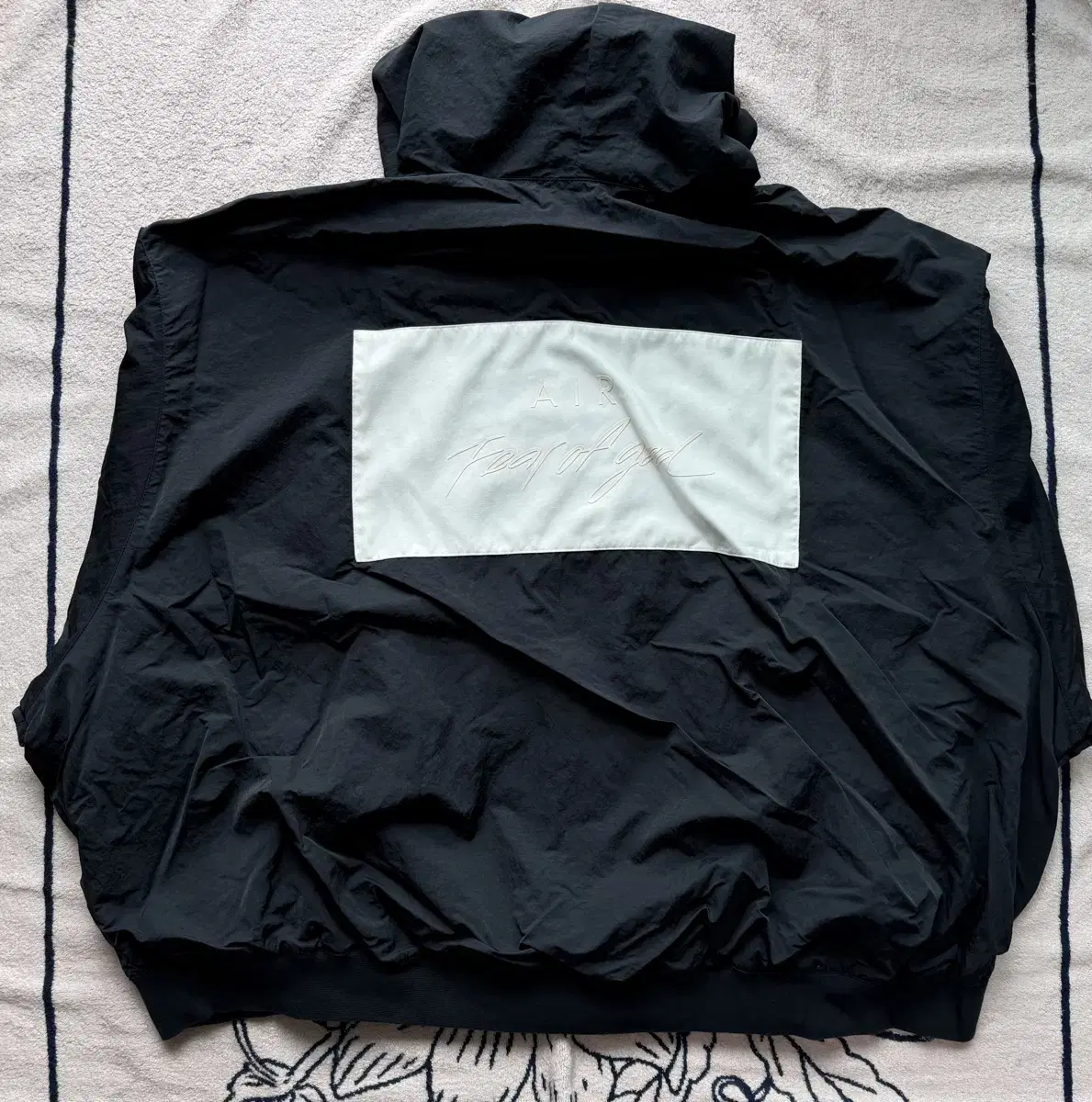 NIKE x FEAR OF G Bomber Hooded Jacket Black NIKE x FEAR OF G