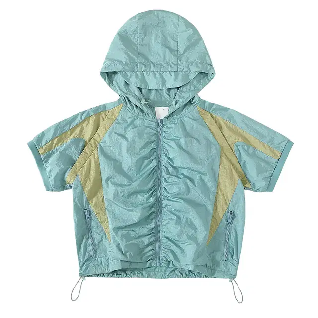 CONP Ocean Jacket 반팔 후드 나일론 바람막이 자켓