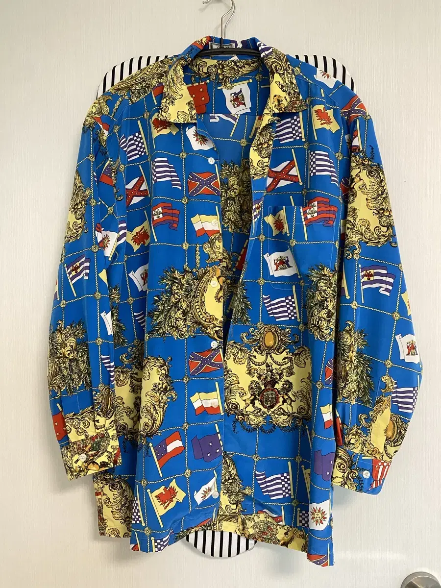 Versace patterned silk shirt