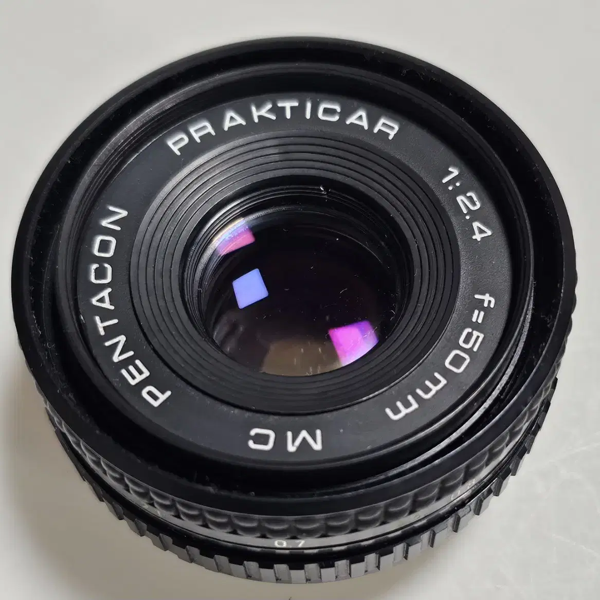 렌즈 MC pentacon prakticar 1:2.4 f=50mm 단품