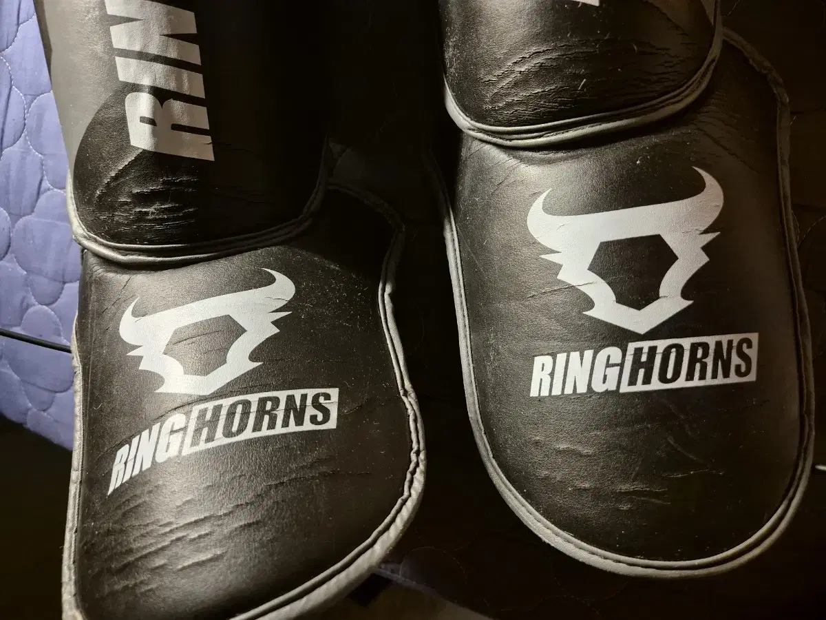 Ringhorns Charger Shin Guards Black Shin Guards Boxing Kickboxing MMA