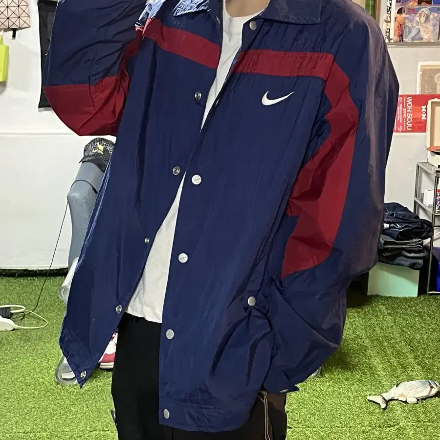 나이키 올드스쿨 나일론 셔츠 Nike