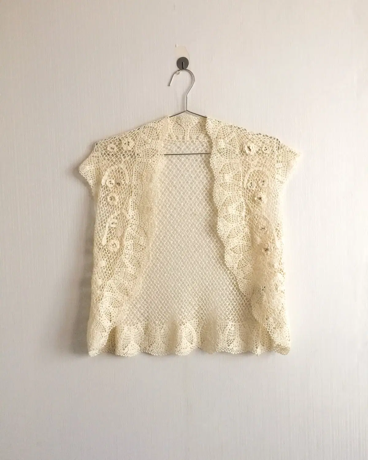 Crochet bolero open cardigan