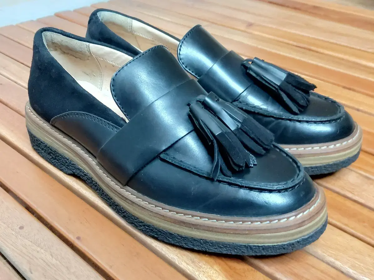 Clarks/클락스 UK.3/225~230 천연 소가죽 테슬로퍼