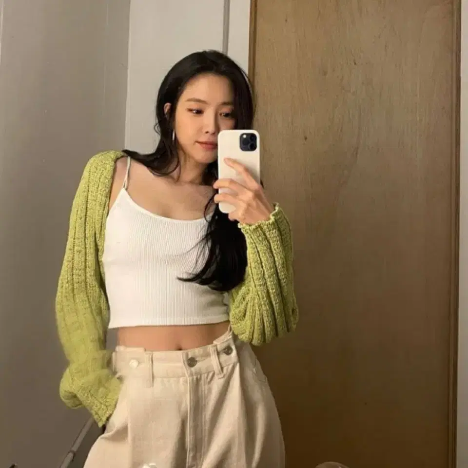 더오픈프로덕트 COTTON RIBBED BOLERO