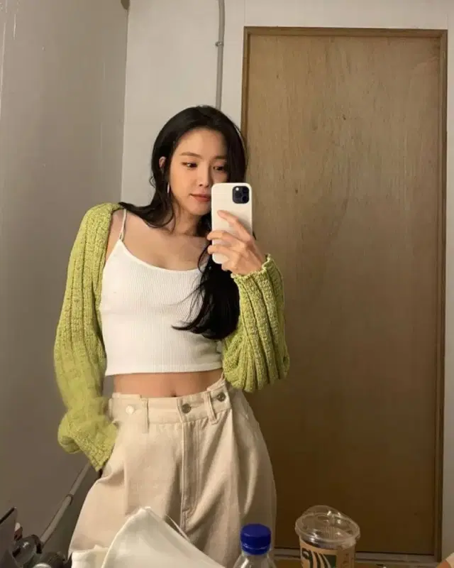 더오픈프로덕트 COTTON RIBBED BOLERO