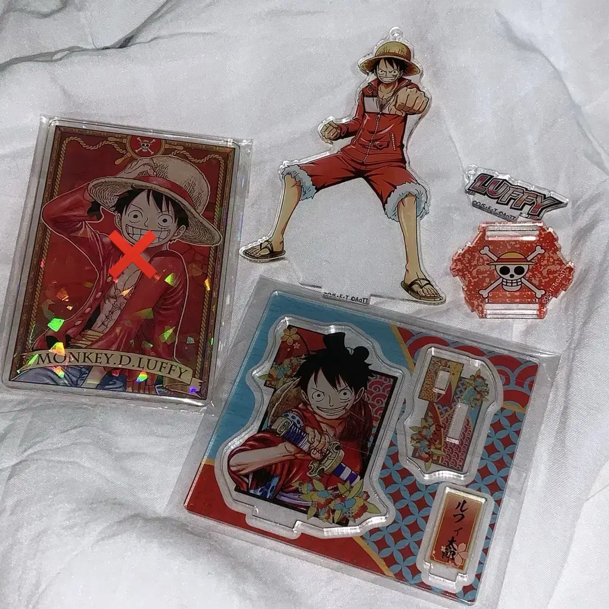 ONEPIECE Monkey D. Luffy Status kard Tokyo Tower Figure Acrylic