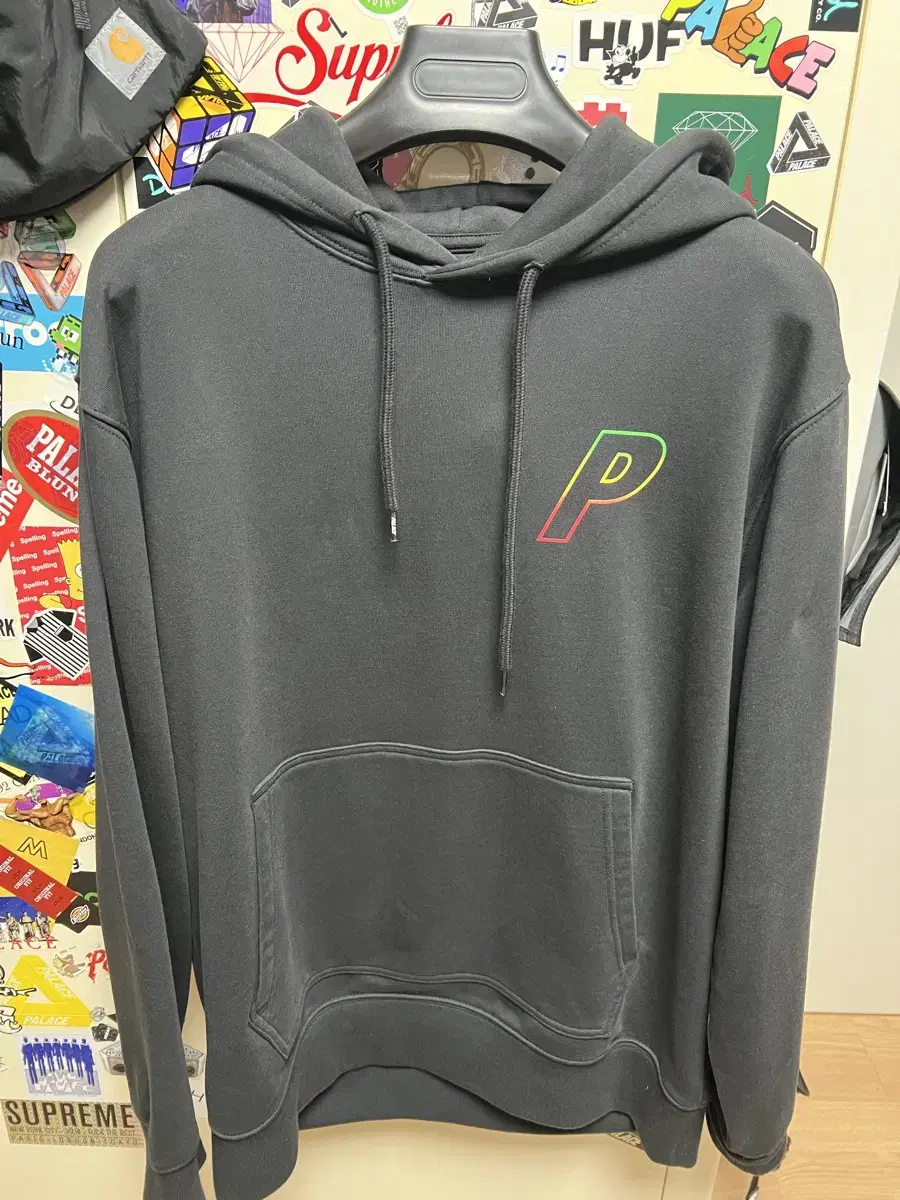 palace linear triple fade hood