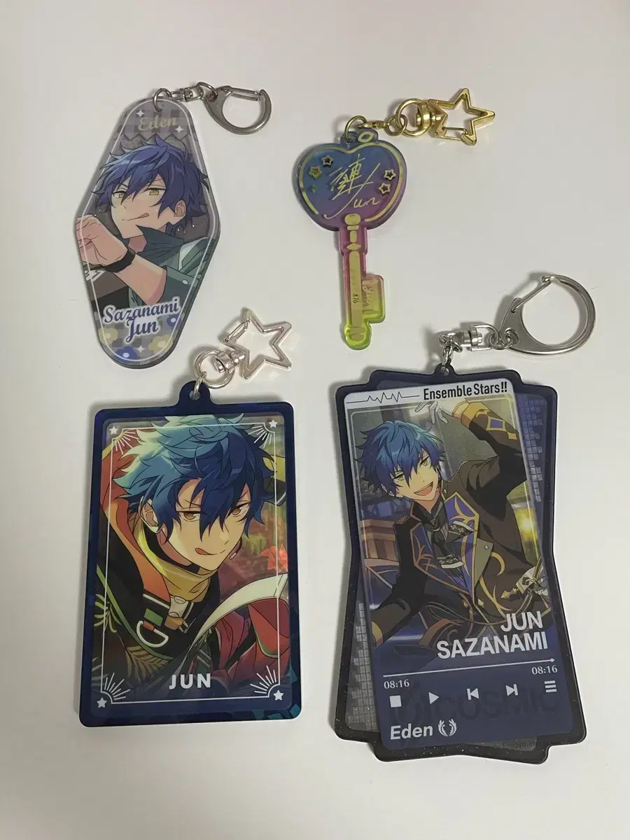 Anstar Sazanami Zun keyring Hotel sign key Key flowering ordinary double-sided wts sells