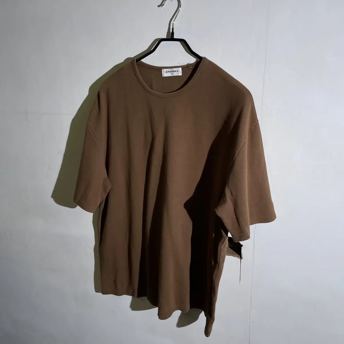 Zavanas Overfit Brown Short Sleeve T-shirt XL