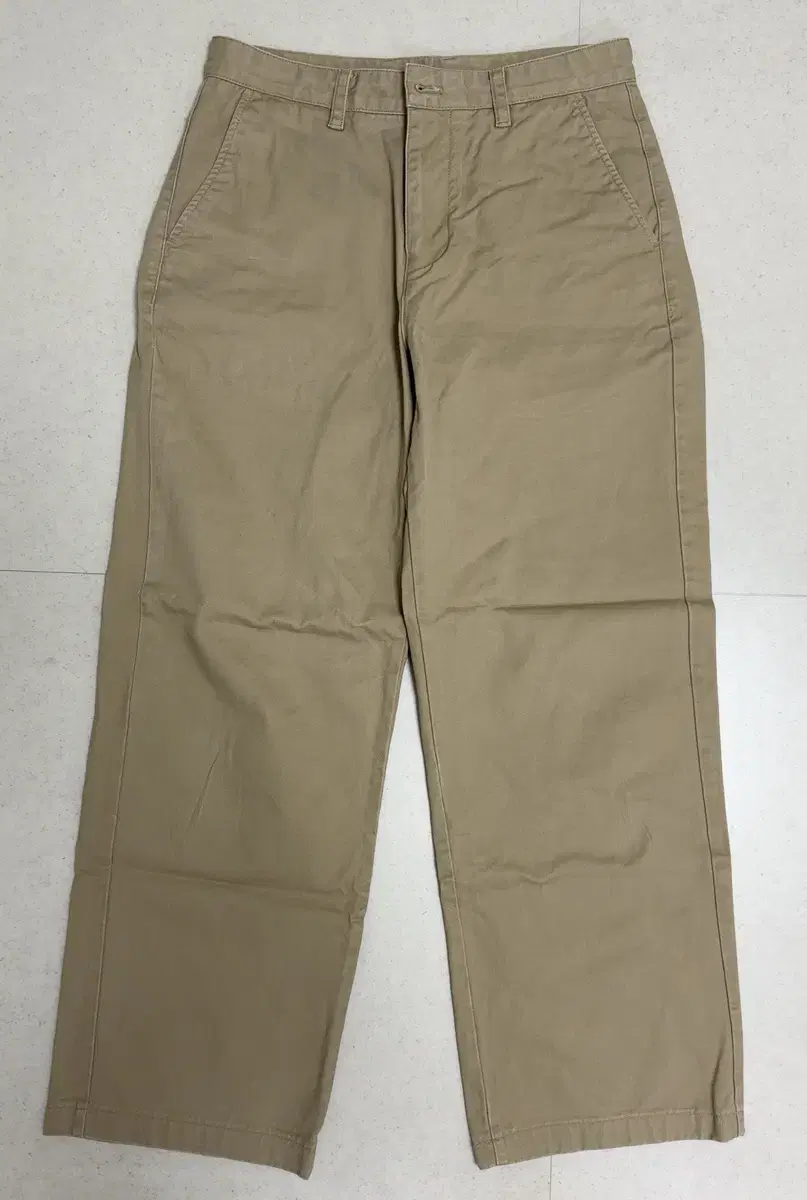 Plain Wide Chino Pants