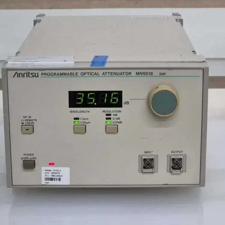 Anritsu Programmable 광감쇠기 MN9S18 광 감쇠기.