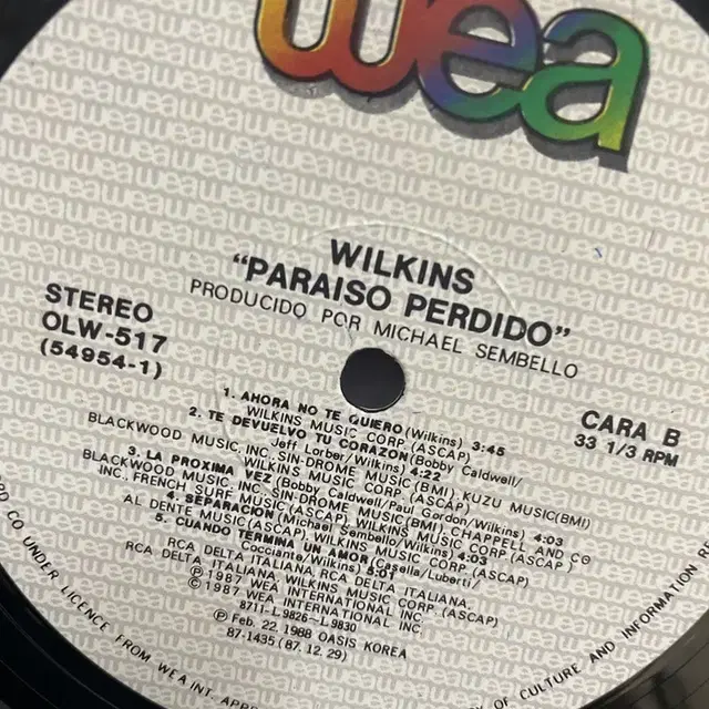 WILKINS LP / AA3968