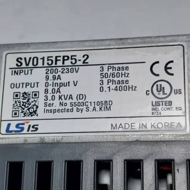 LS SV015FP5-2 (1.5KW) 2마력  FAN/PUMP 인버터