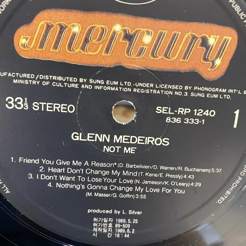 GLENN MEDEIROS LP / AA3981