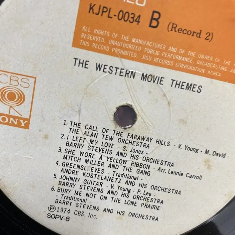 THE WESTERN MOVIE THEMES LP / AA3987