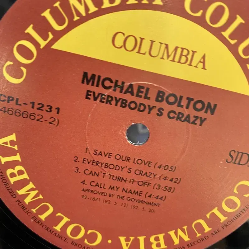 MICHAEL BOLTON LP / AA3992