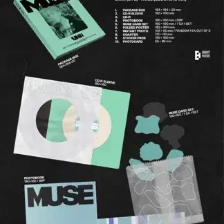 지민 뮤즈 앨범 미개봉 muse set + weverse album