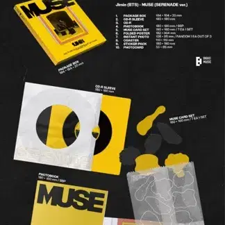 지민 뮤즈 앨범 미개봉 muse set + weverse album