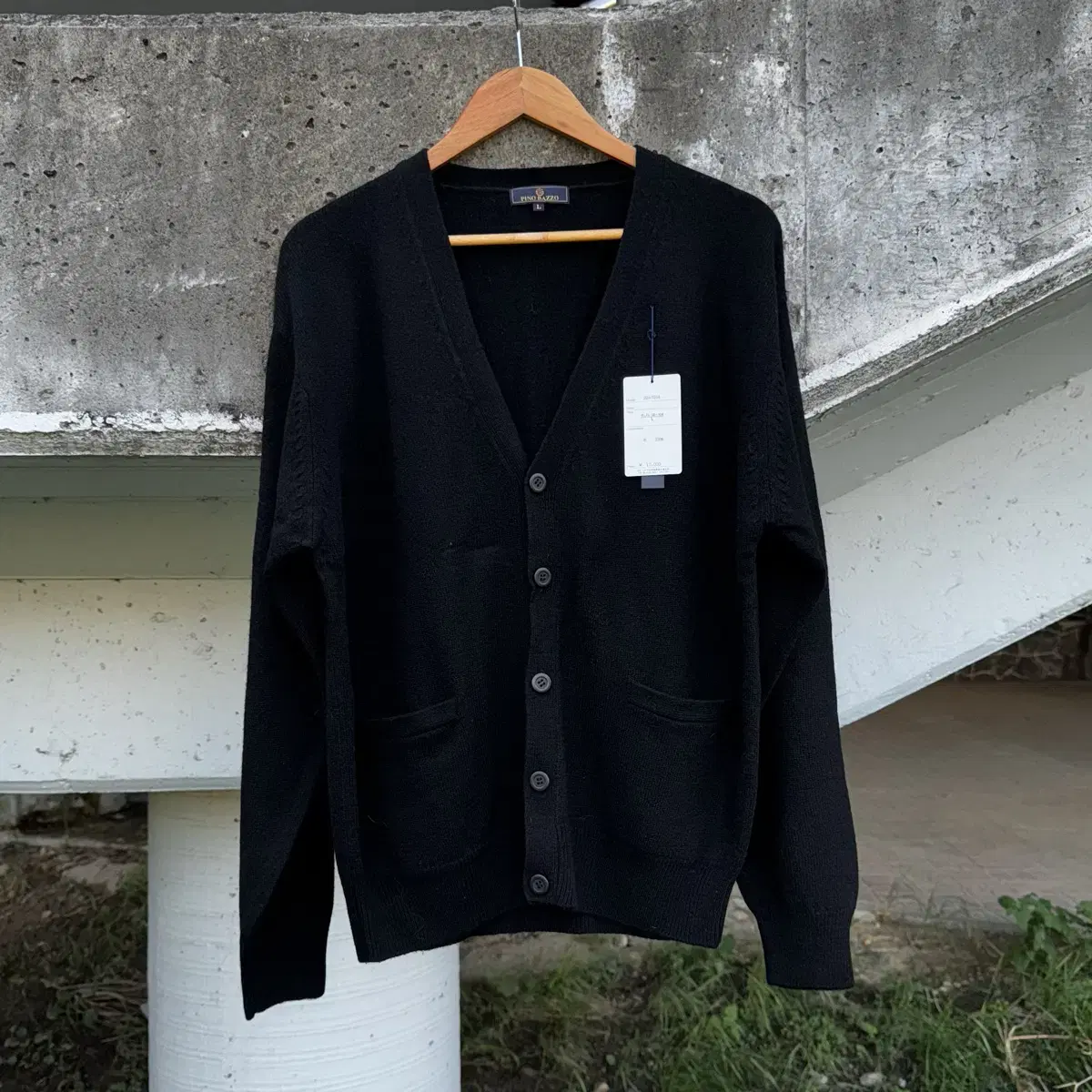 JPN PINO BAZZO Black Cardigan L