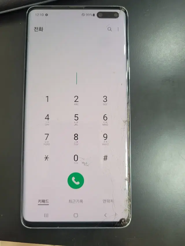 갤럭시 s10 5g 512g 액정파손 멍 판매 선약가능