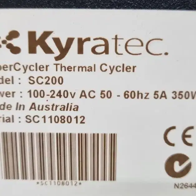 Kyratec Super Cycler 열싸이클러 SC200 PCR.